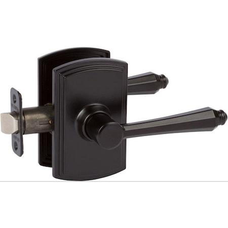 Delaney Hardware Italian Collection Florini Black Hall/Closet Door Handle 364004